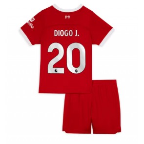 Liverpool Diogo Jota #20 Replika Babytøj Hjemmebanesæt Børn 2023-24 Kortærmet (+ Korte bukser)